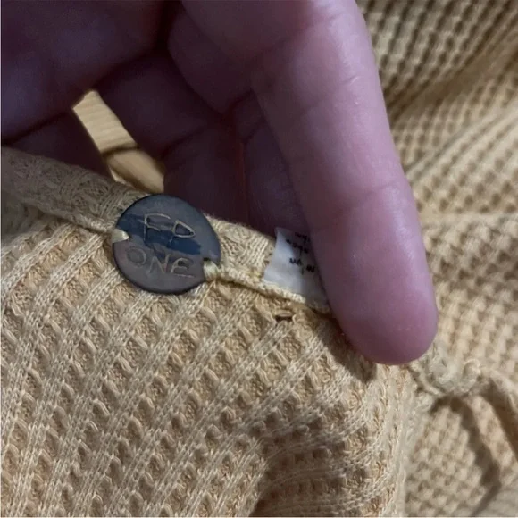 Free People FP One Katya Thermal Tank Dress Golden Yellow Mimosa Size M - Picture 7 of 9